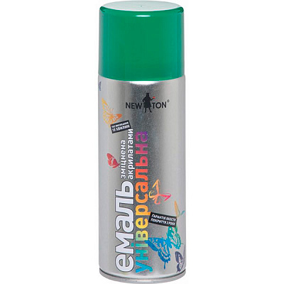 Эмаль аэрозольная New Ton универсальная RAL 6029 зеленый глянец 400 мл