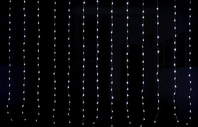 Електрогірлянда-штора FEERIA біла Waterfall2 світлодіодна (LED) 320 ламп 3 м