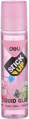 Клей жидкий EA21200 50 мл Stick UP розовый Deli
