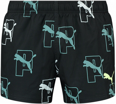 Шорти Puma PUMA SWIM MEN PRINT CAT LOGO SHORT SHORTS 1P 93806202 р. S чорний