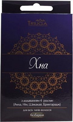 Хна Triuga Herbal Природная краска с добавлением 4-х натуральных растений бесцветный