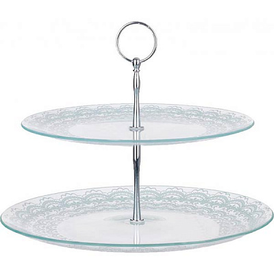 Блюдо 2-ярусное Ажур 25/30 см S3000/L2 