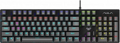 Клавіатура ігрова Aula Retribution Mechanical Keyboard EN/RU Blue switch (6948391240329) black