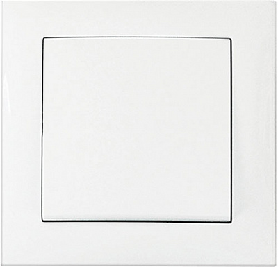 Вимикач прохідний одноклавішний Erste Triumph без підсвітки білий 9202-31,W