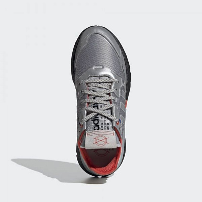 Кроссовки Adidas NITE JOGGER FV3787 р.10,5 серебристый
