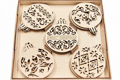 Набор подвесок Новый Год 22 см 8739