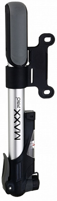 Насос для велосипеда MaxxPro 21x240 мм срібний із чорним M21B-04