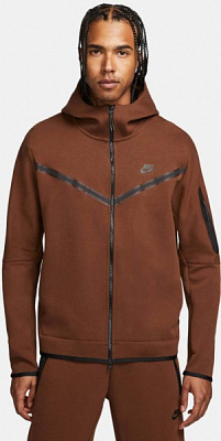 Джемпер Nike TCH FLC HOODIE FZ WR CU4489-259 р. S коричневий