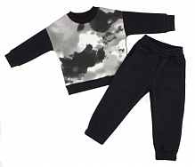 Спортивний костюм Маленькие люди тринитка (утеплений) р.92 чорний 