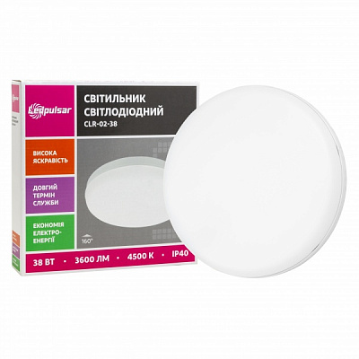 Світильник світлодіодний LedPulsar 38 Вт білий 4500 К CLR-02-38