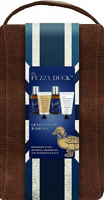 Набор подарочный для мужчин Baylis&Harding Fuzzy Duck Men’s Ginger and Lime Four + кожаная сумка