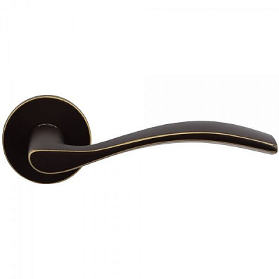 Ручка на розетці RDA Wave матова бронза