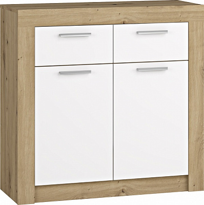 Комод Грейд Марлин 930х900х348 мм дуб артизан/белый альба 