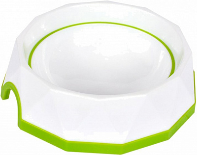 Миска AnimAll 0259 Діамант 500 мл зелена/біла (6914068020259)
