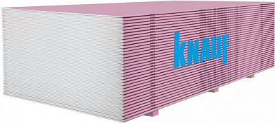 Гипсокартон огнеупорный Knauf 2500x1200х12,5 мм 3 кв. м (00275134)