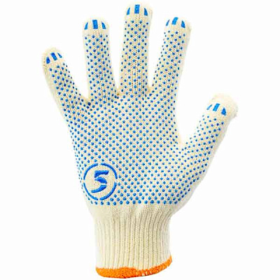 Рукавички Trident 8510 трикотажні з покриттям ПВХ крапка XL (10)