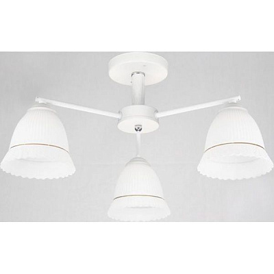 Люстра потолочная Геотон А522-3 3x60 Вт E27 белый 