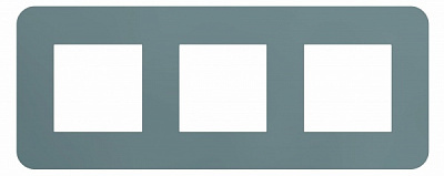 Рамка трехместная Efapel Latina алюминий 42930 TAL