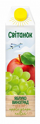 Нектар Світанок яблочно-виноградный 0,95 л 