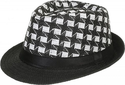 Капелюх Checked one size чорний