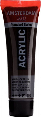Краска акриловая ван-дик коричневый 403 20 мл Amsterdam Standart Royal Talens