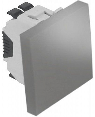 Вимикач перехресний одноклавішний Efapel Quadro без підсвітки 10 А алюміній 4605112 SAL