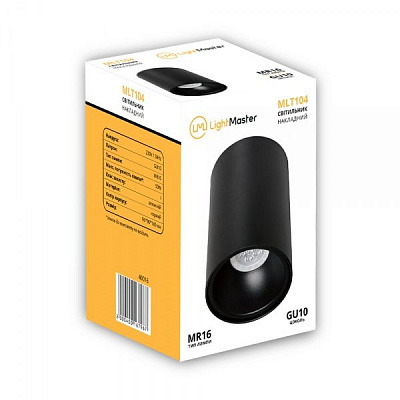 Светильник точечный LightMaster MLT 104 GU10 черный 
