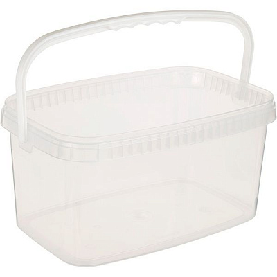 Відро без кришки Пласт-Бокс прозоре 5 л