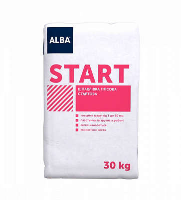 Шпаклевка АЛЬБА гипсовая стартовая 