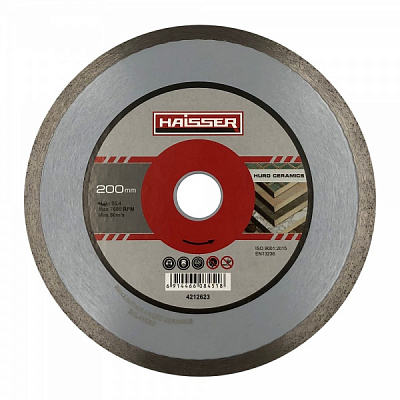 Диск алмазний відрізний Haisser Hurd ceramics 4212623 200x2,0x25,4 108451