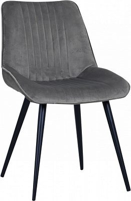 Стілець обідній Nowy Styl NICOLE III HN BLACK (BOX-2) (CH) PUMA-03 сірий / чорний