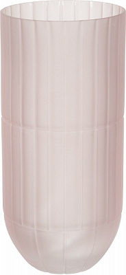 Ваза стеклянная Matt 28 см розовая 