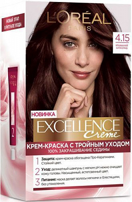 Фарба для волосся Excellence EXCELLENCE 4.15 крижаний шоколад