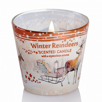Свічка Зимові олені 115 г Bartek Candles