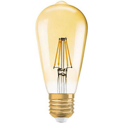 Лампа світлодіодна Osram FIL Edison ST64 7 Вт E27 2400 К 220 В жовта 4052899972360