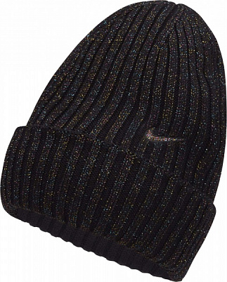Шапка Nike W NSW BEANIE UTILITY SWOOSH DM8404-010 р.OS чорний