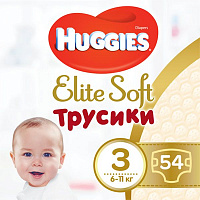 Подгузники-трусики Huggies Elite Soft Mega 3 6-11 кг 54 шт.