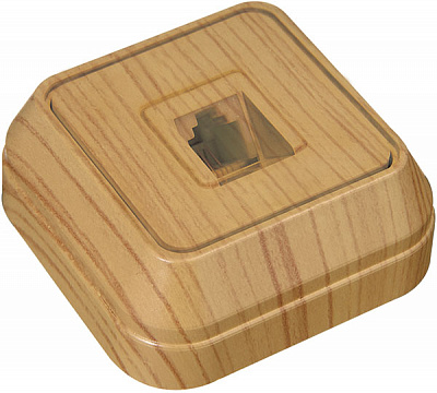 Розетка телефонна Makel Siva Ustu дуб 45314