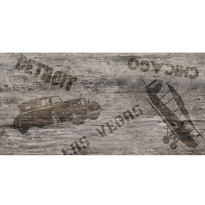 Декор Golden Tile Vesta Detroit У37980 Коричневий ректифікат 300x600 мм