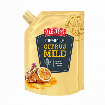 Горчица ЩЕДРО Citrus Mild 120 г
