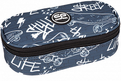 Пенал Campus Street Life CoolPack синий с рисунком
