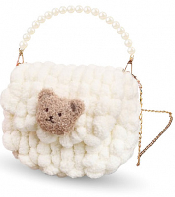 Набор для создания сумки с помпонами своими руками №5 Brushme