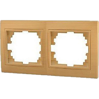 Рамка двухместная Lezard MIRA горизонтальная дуб матовый 701-5100-147