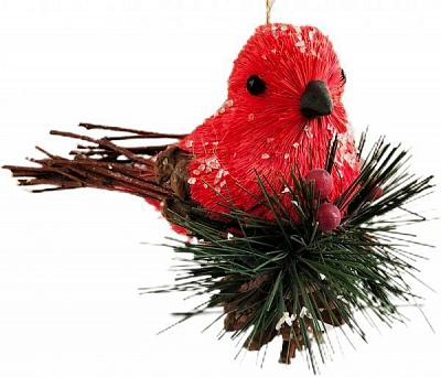 Декорація-підвіска Пташка на гілці 15 см EPI-LD190310-4