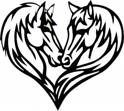 Панно Кони Love PN034 41x46 см 