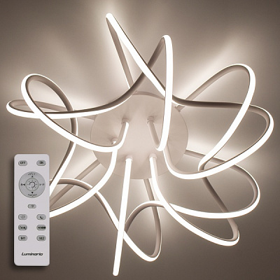 Люстра светодиодная Luminaria R600 80 Вт белый матовый LIANA MUSE 80W WHITE 