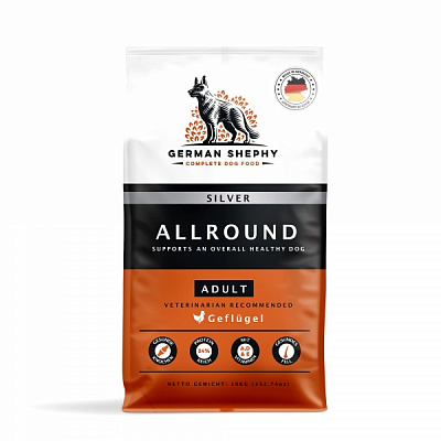 Корм сухий для усіх порід German Shephy Silver Geflugel свійська птиця 10 кг