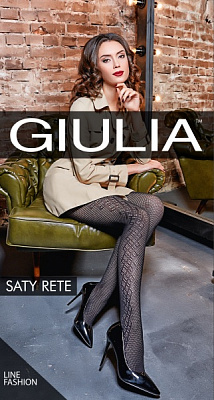 Колготки Giulia Saty Rete 100 den 4 nero