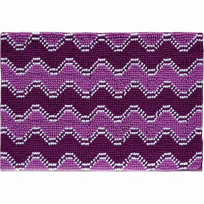 Килимок для ванної кімнати Dariana Хвиля, 55х80 см, фіолетовий