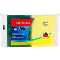 Губка для мытья посуды Vileda Tip Top 2 шт